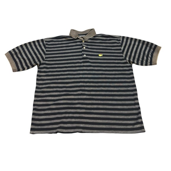 Masters Other - Augusta National Golf Shop Masters Golf Polo Shirt Black Grey Mens Medium